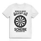 Herren Premium Bio T-Shirt Wenn ich werfe weicht die Scheibe aus Respekt aus
