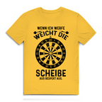 Herren Premium Bio T-Shirt Wenn ich werfe weicht die Scheibe aus Respekt aus