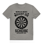 Herren Premium Bio T-Shirt Wenn ich werfe weicht die Scheibe aus Respekt aus