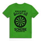 Herren Premium Bio T-Shirt Wenn ich werfe weicht die Scheibe aus Respekt aus