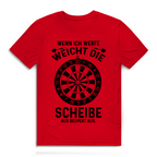 Herren Premium Bio T-Shirt Wenn ich werfe weicht die Scheibe aus Respekt aus