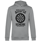 Herren Premium Bio Hoodie Wenn ich werfe weicht die Scheibe aus Respekt aus