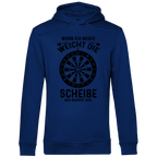 Herren Premium Bio Hoodie Wenn ich werfe weicht die Scheibe aus Respekt aus