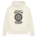 Damen Premium Bio Hoodie Wenn ich werfe weicht die Scheibe aus Respekt aus