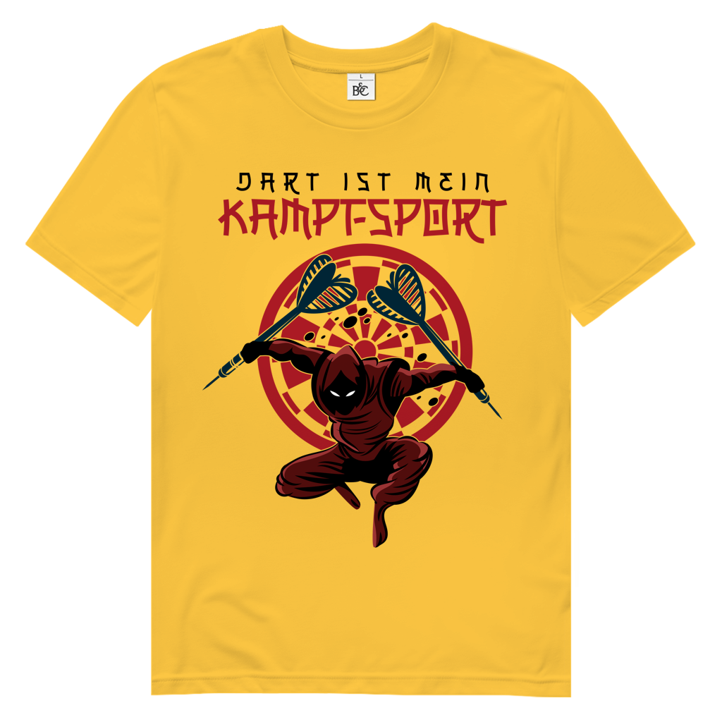 Herren Premium Bio T-Shirt Dart ist mein Kampfsport
