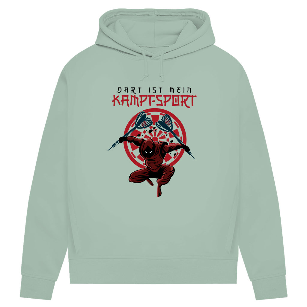 Damen Premium Bio Hoodie Dart ist mein Kampfsport