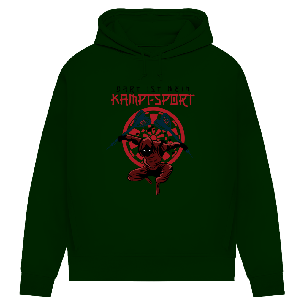 Damen Premium Bio Hoodie Dart ist mein Kampfsport