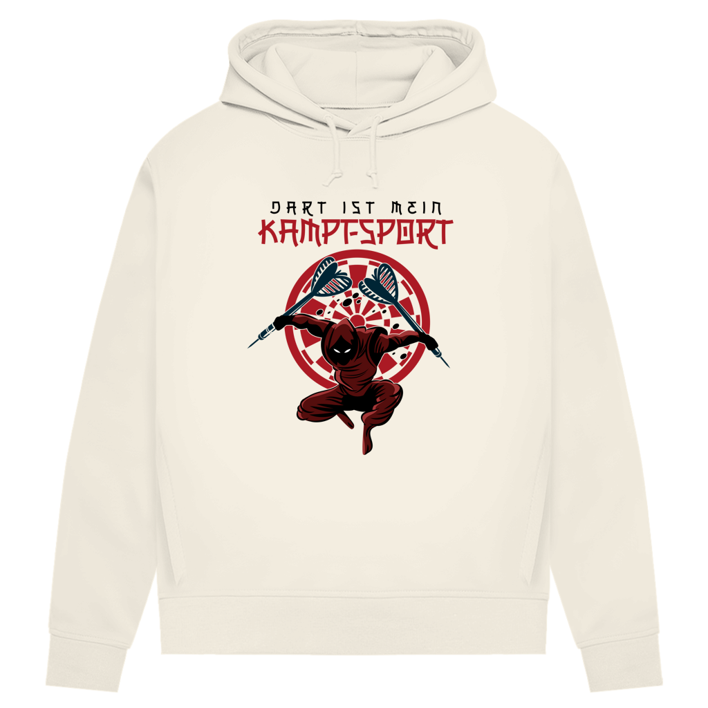 Damen Premium Bio Hoodie Dart ist mein Kampfsport