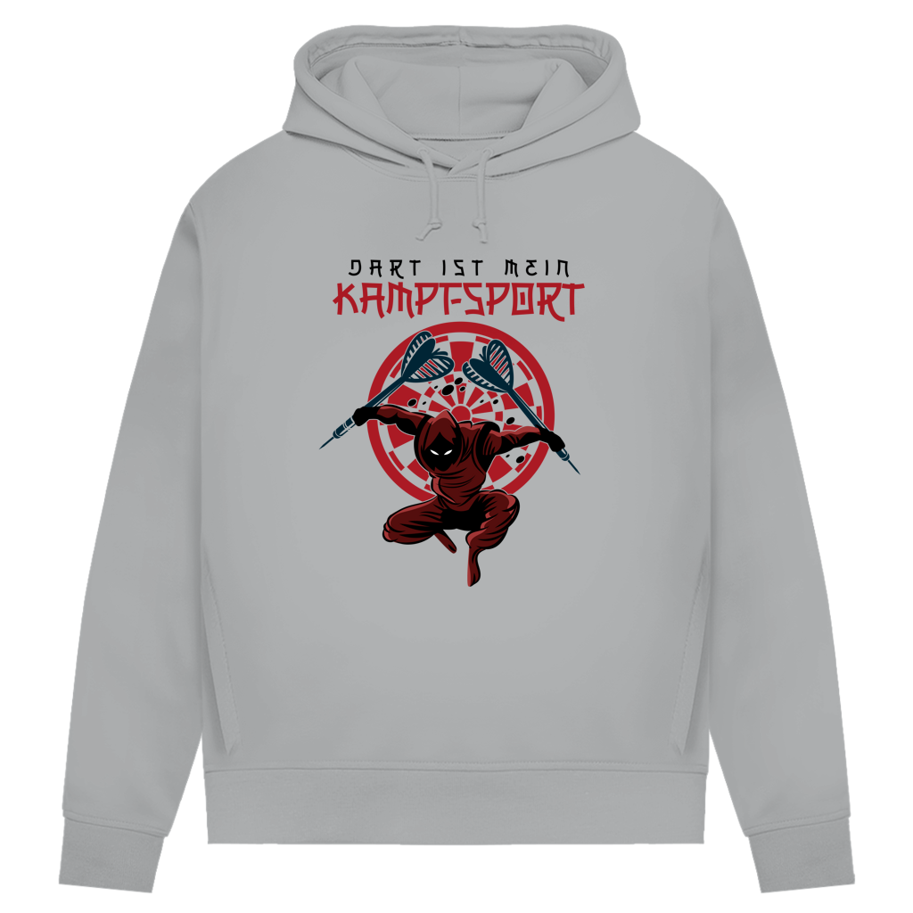 Damen Premium Bio Hoodie Dart ist mein Kampfsport