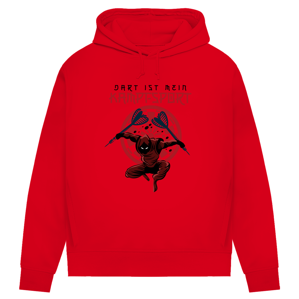 Damen Premium Bio Hoodie Dart ist mein Kampfsport