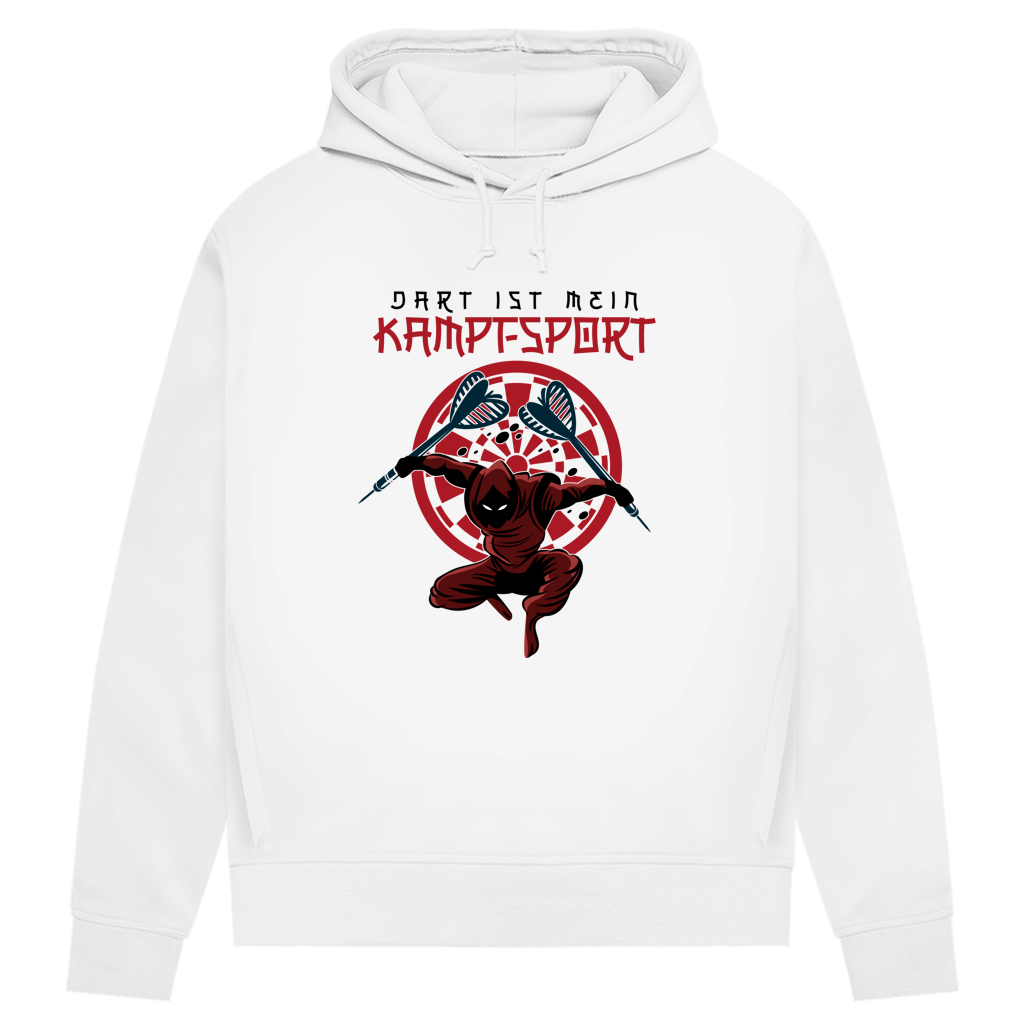 Damen Premium Bio Hoodie Dart ist mein Kampfsport