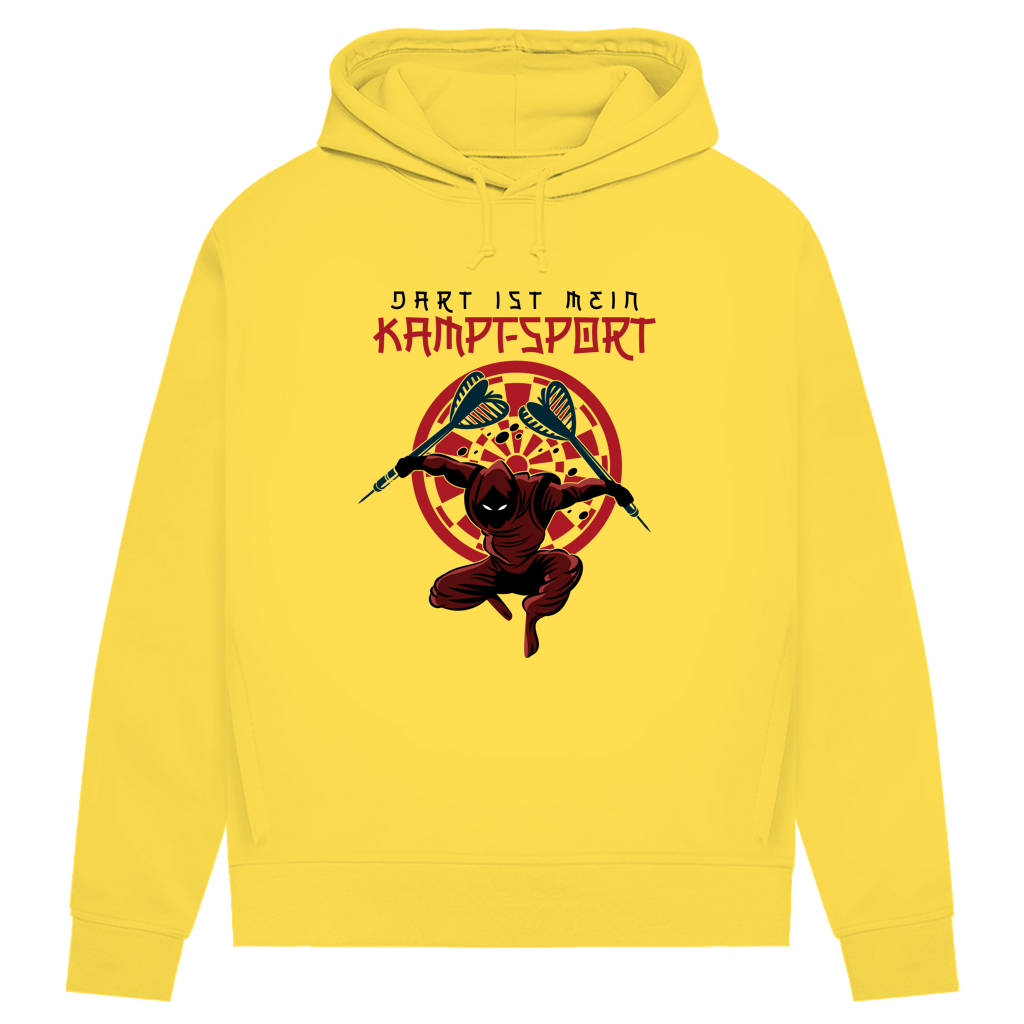 Damen Premium Bio Hoodie Dart ist mein Kampfsport