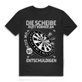 Herren Premium Bio T-Shirt Die Scheibe ruft vorher an, um sich zu entschuldigen