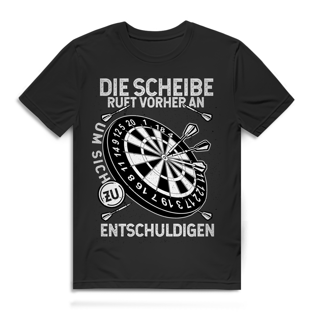 Herren Premium Bio T-Shirt Die Scheibe ruft vorher an, um sich zu entschuldigen