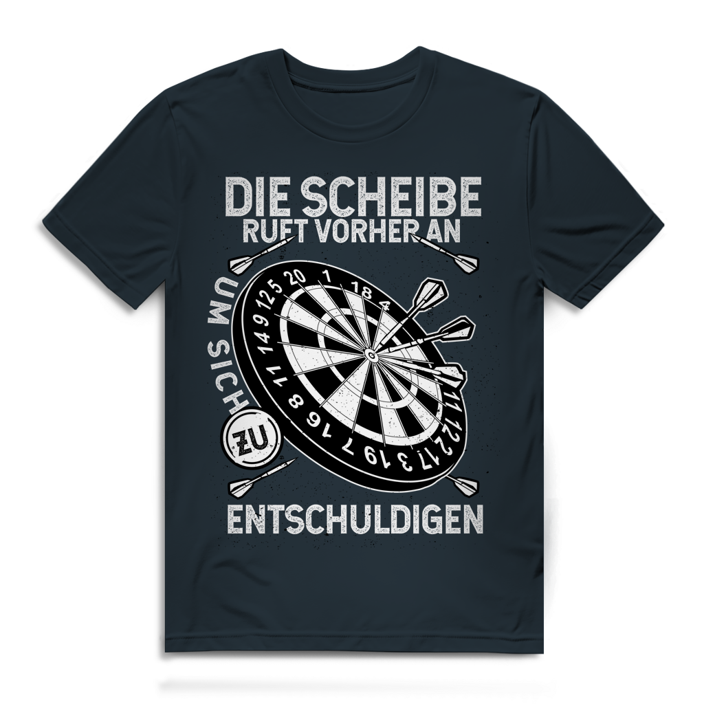 Herren Premium Bio T-Shirt Die Scheibe ruft vorher an, um sich zu entschuldigen