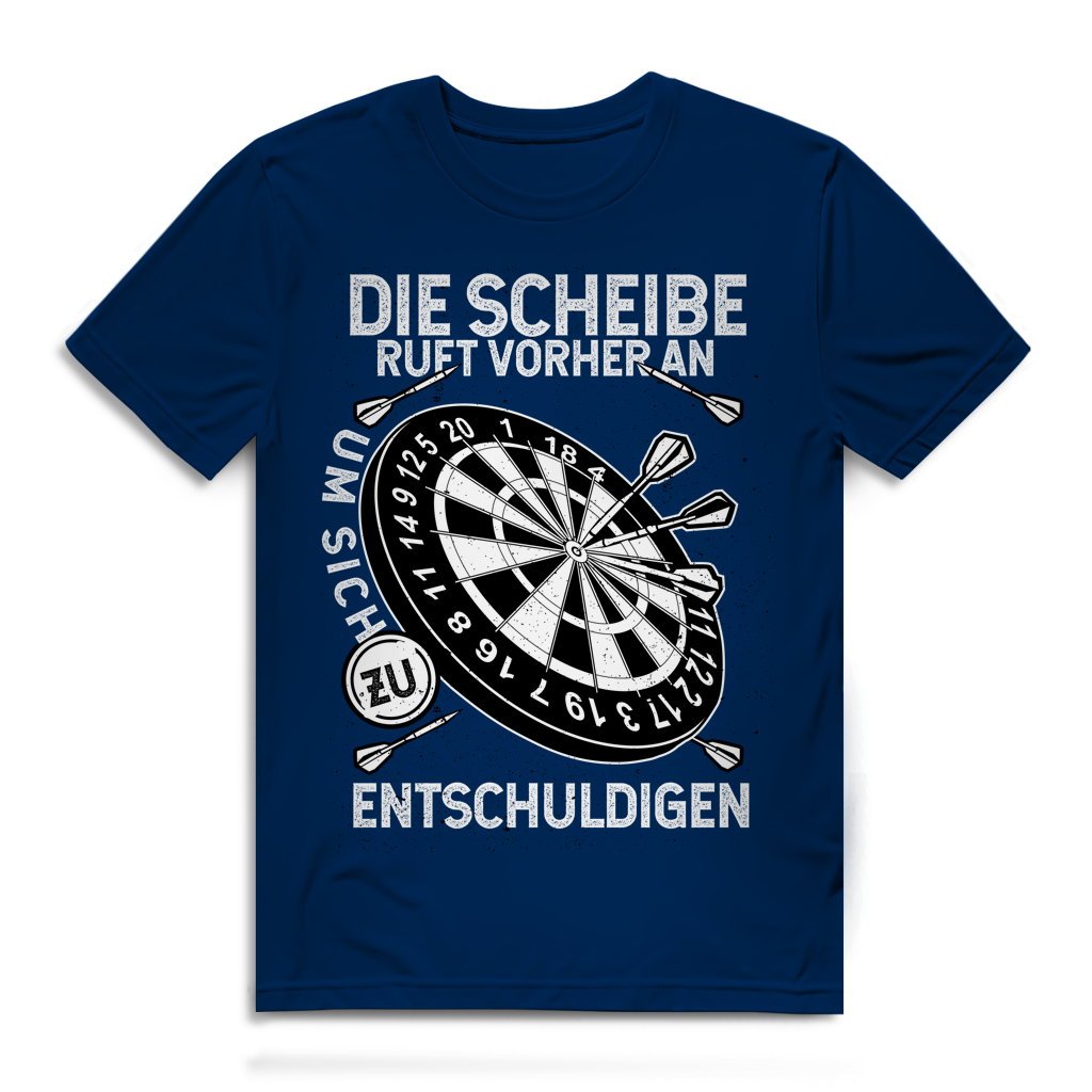 Herren Premium Bio T-Shirt Die Scheibe ruft vorher an, um sich zu entschuldigen