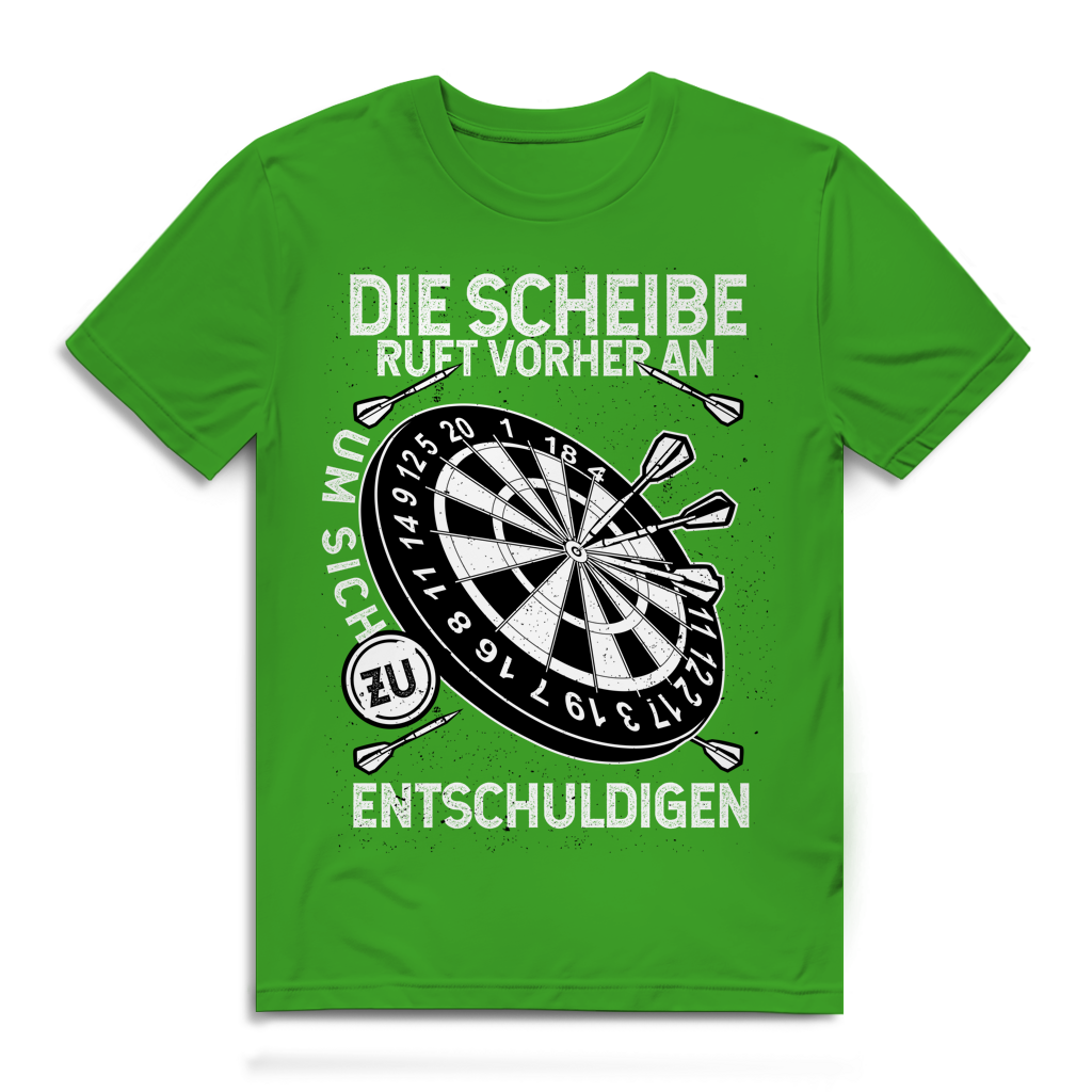 Herren Premium Bio T-Shirt Die Scheibe ruft vorher an, um sich zu entschuldigen