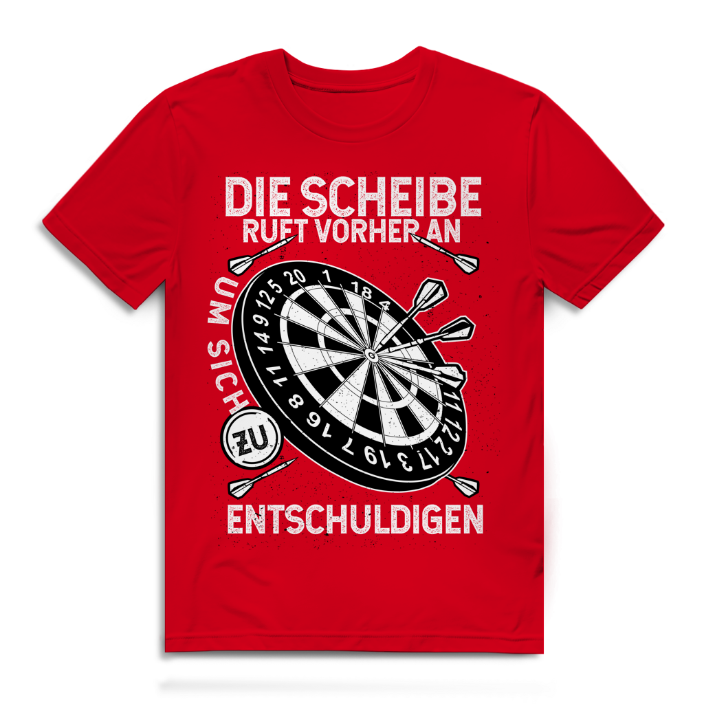 Herren Premium Bio T-Shirt Die Scheibe ruft vorher an, um sich zu entschuldigen