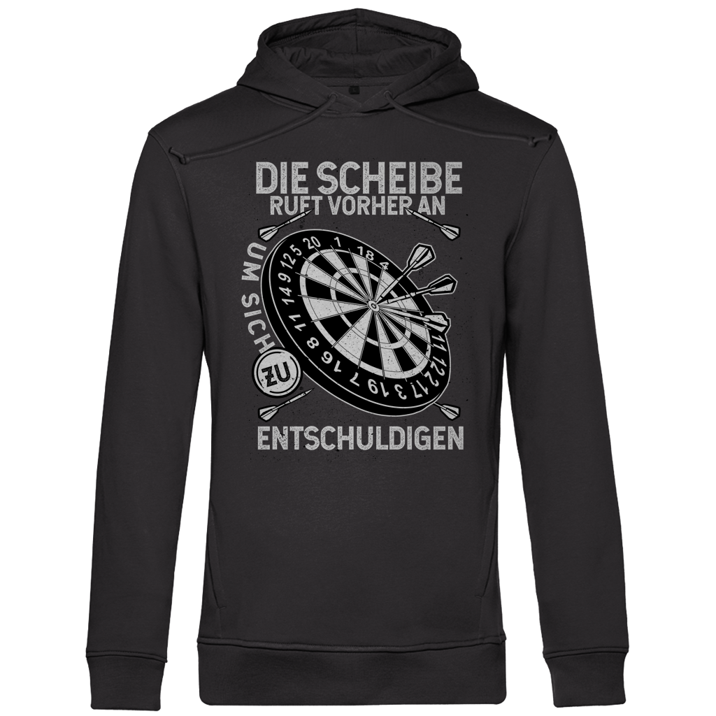 Herren Premium Bio Hoodie Die Scheibe ruft vorher an, um sich zu entschuldigen