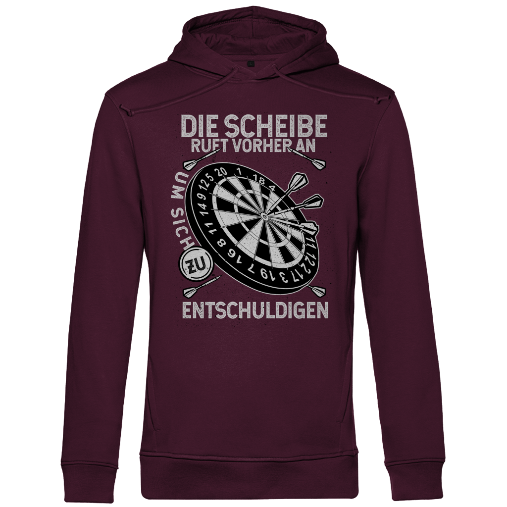 Herren Premium Bio Hoodie Die Scheibe ruft vorher an, um sich zu entschuldigen