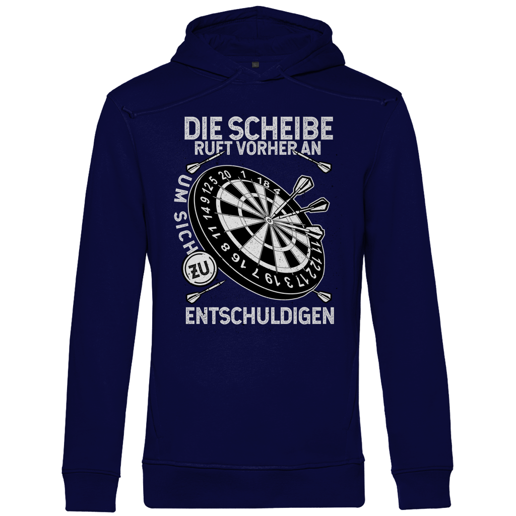 Herren Premium Bio Hoodie Die Scheibe ruft vorher an, um sich zu entschuldigen