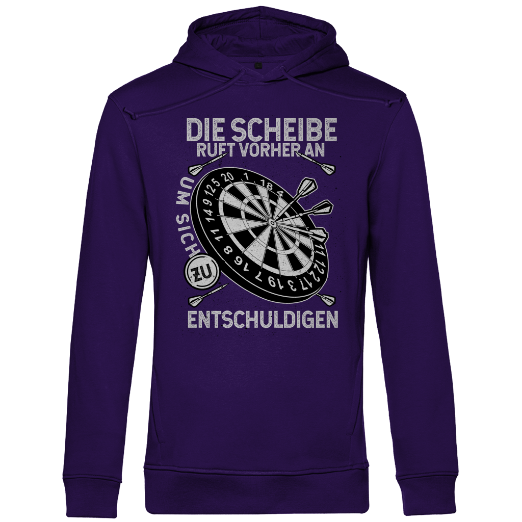 Herren Premium Bio Hoodie Die Scheibe ruft vorher an, um sich zu entschuldigen