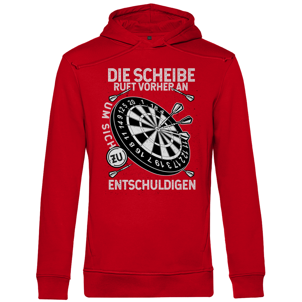 Herren Premium Bio Hoodie Die Scheibe ruft vorher an, um sich zu entschuldigen