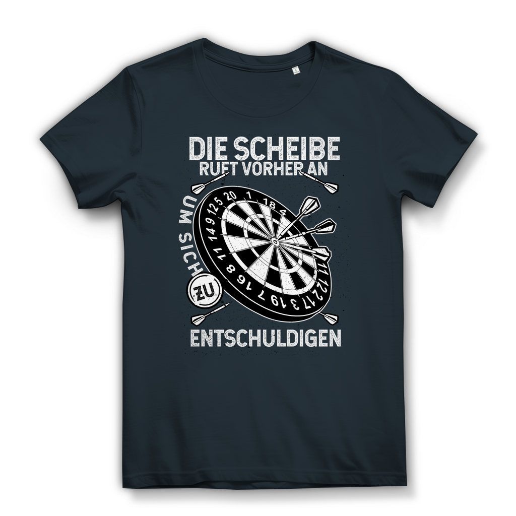 Damen Premium Bio T-Shirt Die Scheibe ruft vorher an, um sich zu entschuldigen