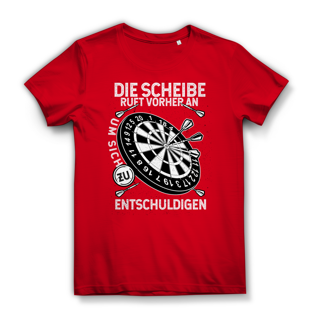 Damen Premium Bio T-Shirt Die Scheibe ruft vorher an, um sich zu entschuldigen
