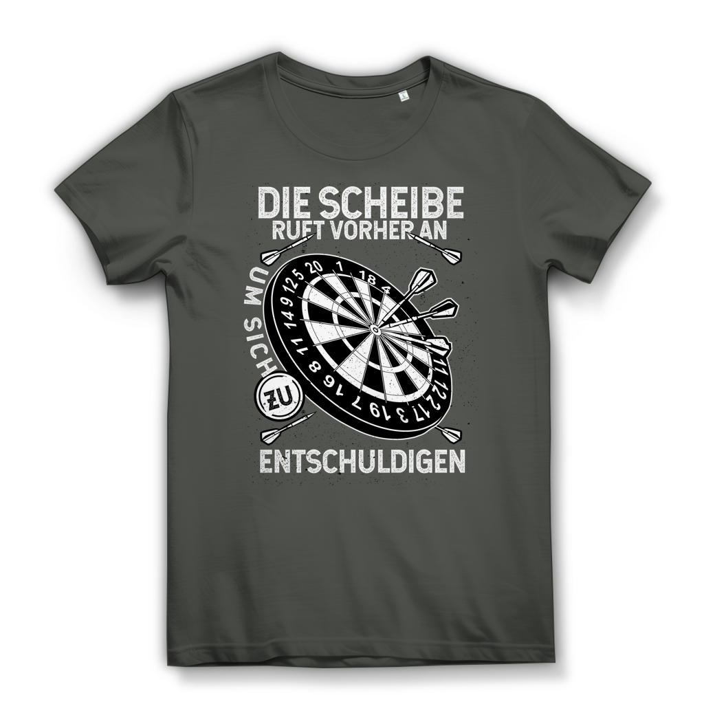 Damen Premium Bio T-Shirt Die Scheibe ruft vorher an, um sich zu entschuldigen