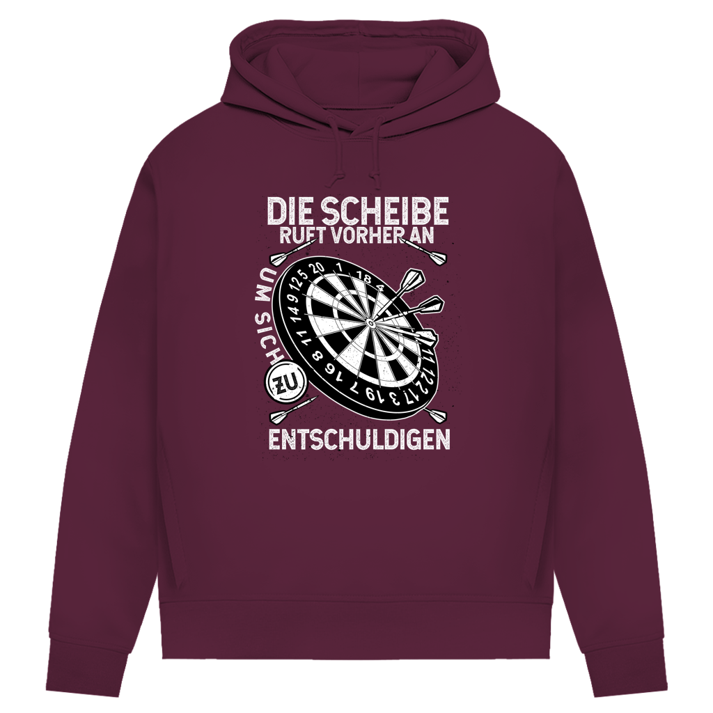 Damen Premium Bio Hoodie Die Scheibe ruft vorher an, um sich zu entschuldigen