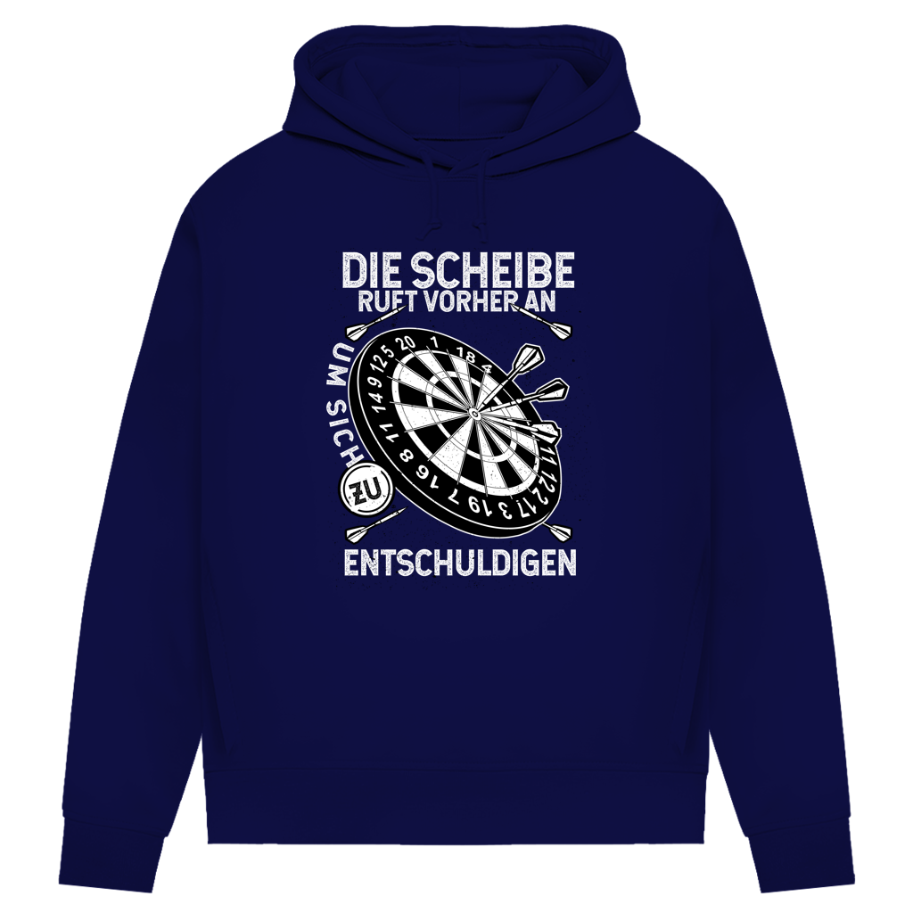 Damen Premium Bio Hoodie Die Scheibe ruft vorher an, um sich zu entschuldigen