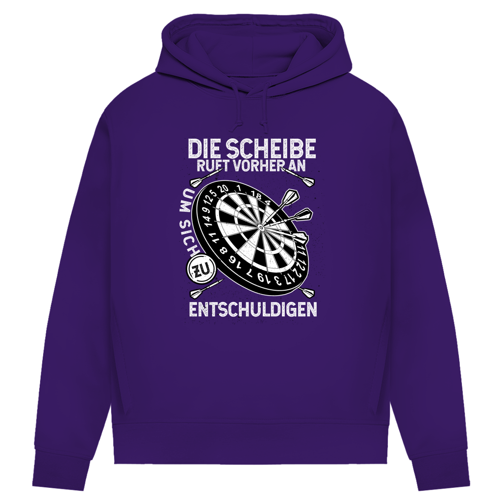 Damen Premium Bio Hoodie Die Scheibe ruft vorher an, um sich zu entschuldigen
