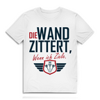 Herren Premium Bio T-Shirt Die Wand zitter wenn ich ziele
