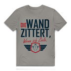 Herren Premium Bio T-Shirt Die Wand zitter wenn ich ziele