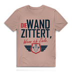 Herren Premium Bio T-Shirt Die Wand zitter wenn ich ziele