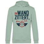 Herren Premium Bio Hoodie Die Wand zitter wenn ich ziele