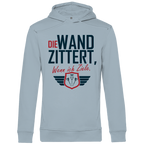 Herren Premium Bio Hoodie Die Wand zitter wenn ich ziele