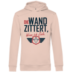 Herren Premium Bio Hoodie Die Wand zitter wenn ich ziele