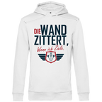 Herren Premium Bio Hoodie Die Wand zitter wenn ich ziele