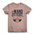 Damen Premium Bio T-Shirt Die Wand zitter wenn ich ziele