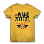 Damen Premium Bio T-Shirt Die Wand zitter wenn ich ziele