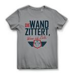 Damen Premium Bio T-Shirt Die Wand zitter wenn ich ziele