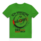 Herren Premium Bio T-Shirt Ich brauche kein Bullseye  Das Bullseye braucht mich