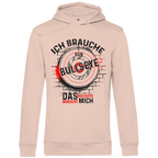 Herren Premium Bio Hoodie Ich brauche kein Bullseye  Das Bullseye braucht mich