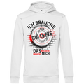 Herren Premium Bio Hoodie Ich brauche kein Bullseye  Das Bullseye braucht mich