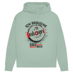 Damen Premium Bio Hoodie Ich brauche kein Bullseye  Das Bullseye braucht mich