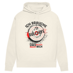 Damen Premium Bio Hoodie Ich brauche kein Bullseye  Das Bullseye braucht mich