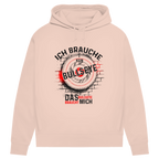 Damen Premium Bio Hoodie Ich brauche kein Bullseye  Das Bullseye braucht mich