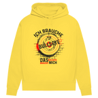 Damen Premium Bio Hoodie Ich brauche kein Bullseye  Das Bullseye braucht mich